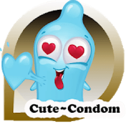 Cute Condom Sticker For WAStickerapps आइकन