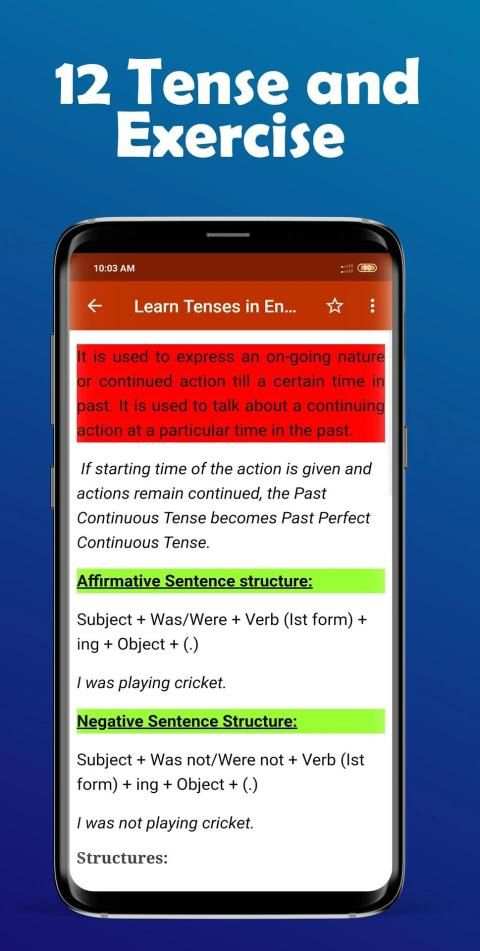 Learn Tenses in English (Tense Rules & Practice) screenshot 1