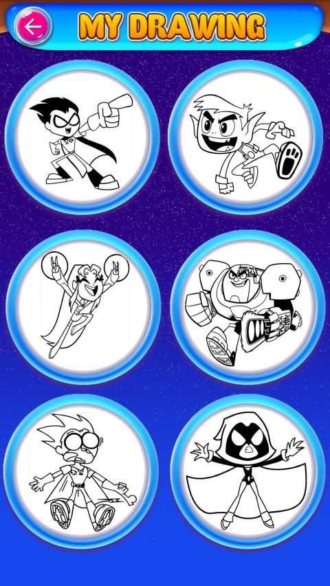 Teen coloring Titans Go screenshot 6
