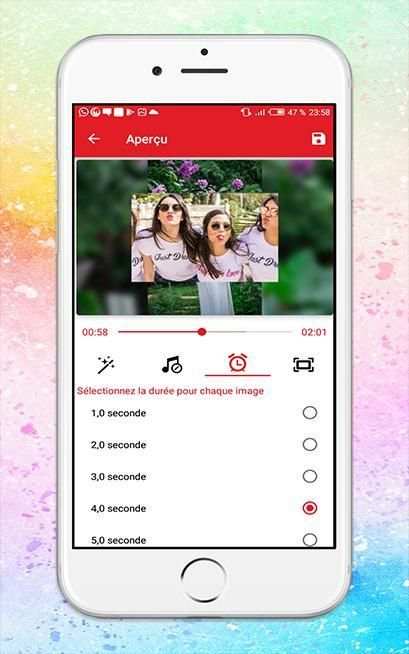 تحويل صور إلى فيديو مع الموسيقى وعمل فيديو إحترافي
‎ screenshot 3