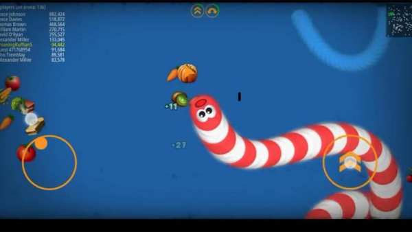 Guide worms zone Cacing io snake screenshot 2