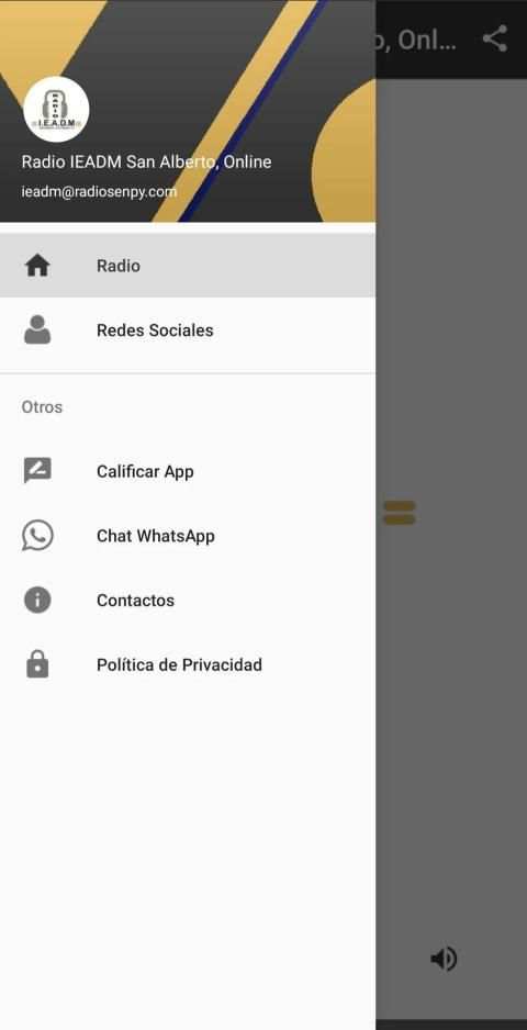 Radio IEADM San Alberto, Online screenshot 1