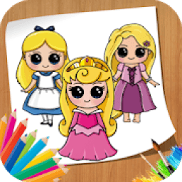 How to Draw Cute Princess - Learn Drawing आइकन