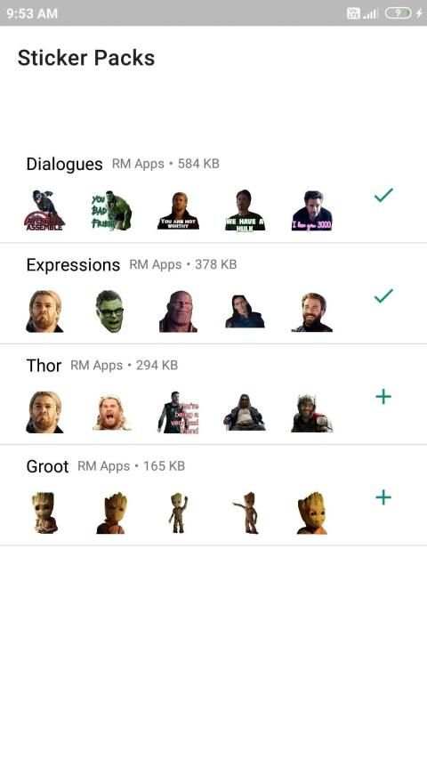 Avengers WA Stickers screenshot 4