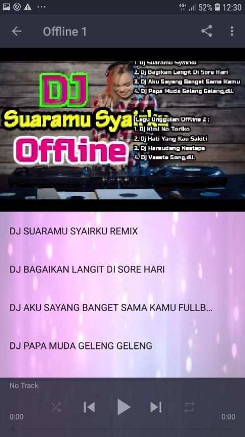 DJ SUARAMU SYAIRKU OFFLINE स्क्रीनशॉट 3