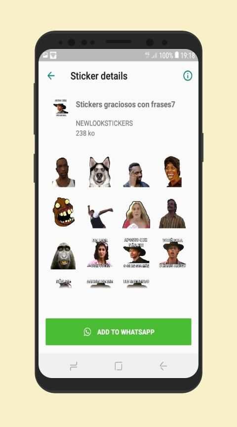 Stickers graciosos con frases para WhatsApp 2020 screenshot 9