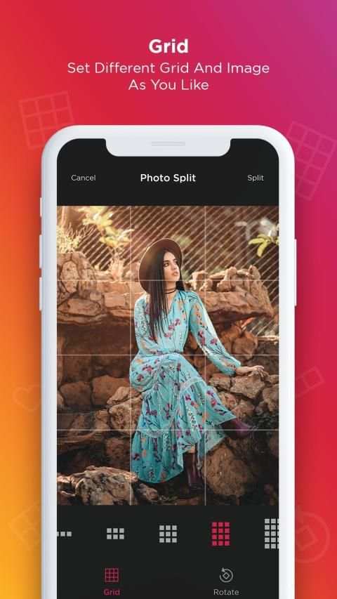 PhotoSplit - Photo Grid Maker स्क्रीनशॉट 3