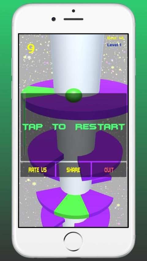 Helix 3d jump ball game स्क्रीनशॉट 3