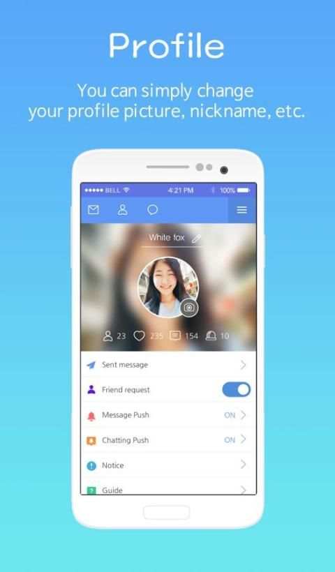 Achat - chat with koreans स्क्रीनशॉट 4