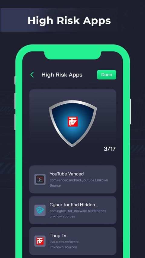 Cyber Tor Find Hidden Apps, Spy Apps & Malware screenshot 3