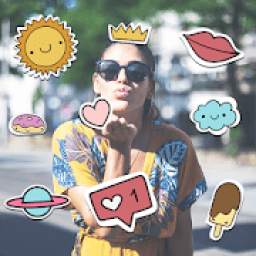 New Stickers for Photos: Sticker App for Girls