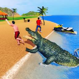 Angry Crocodile Family Simulator: Crocodile Attack