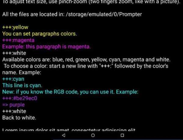 A Prompter for Android स्क्रीनशॉट 7