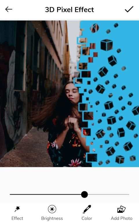 Pixel effect - Shattering photo editor screenshot 1