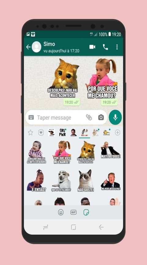 Stickers graciosos con frases para WhatsApp 2020 screenshot 10