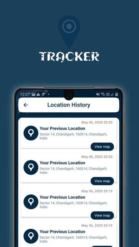 Tracker screenshot 1