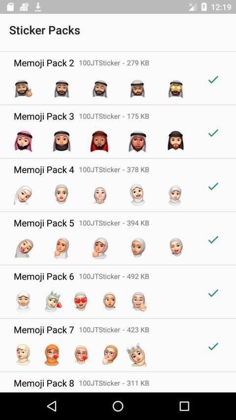 Best Memoji And Emoji WAStickerApps-Hijab Islamic screenshot 4