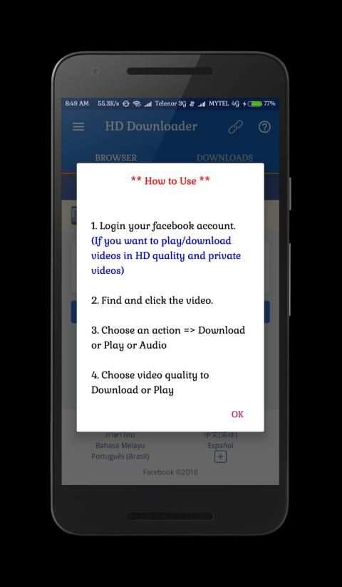 HD Video Downloader For Facebook screenshot 8