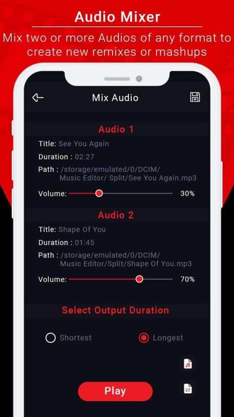 Music Editor - Audio Editor, MP3 Converter स्क्रीनशॉट 2