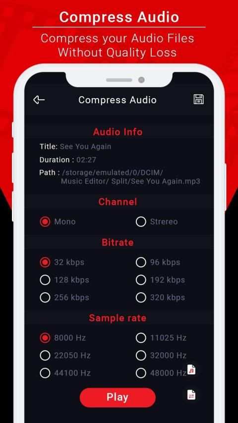 Music Editor - Audio Editor, MP3 Converter स्क्रीनशॉट 1