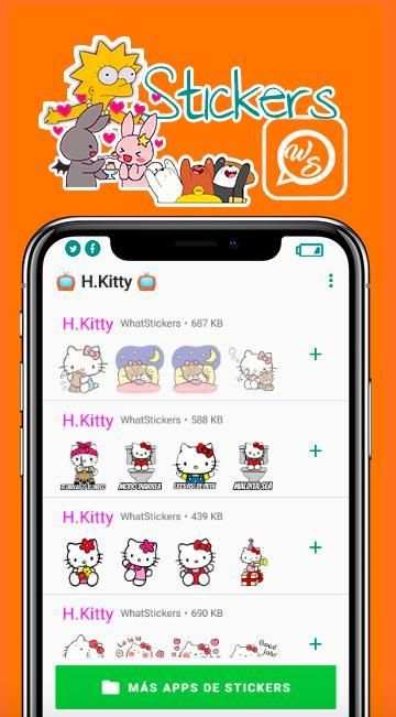 Kitty Kat Figurinhas para WhatsApp screenshot 1