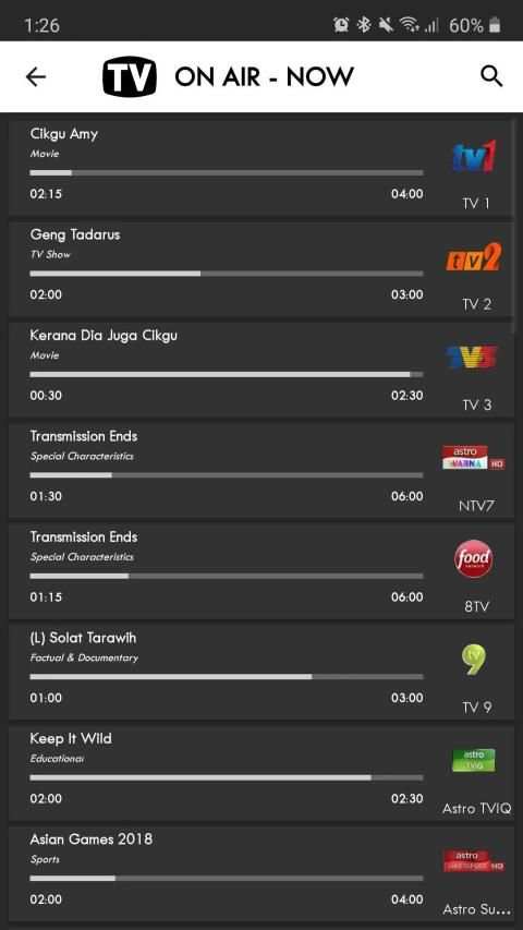 Malaysia TV Schedules & Guide स्क्रीनशॉट 5