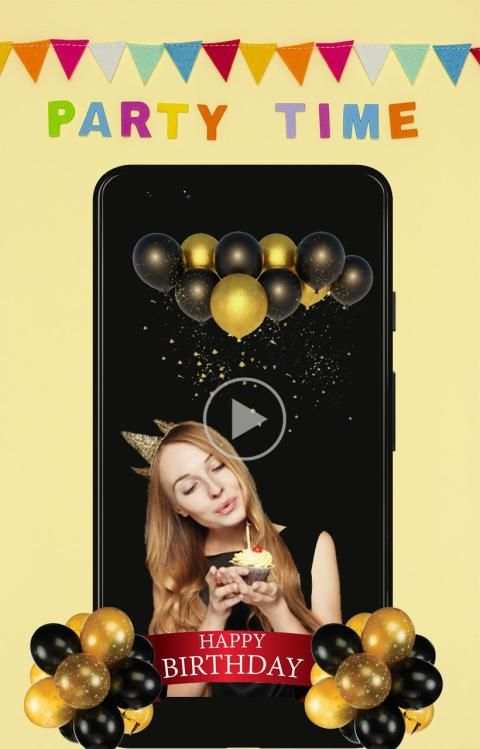 Birthday Video maker -Free screenshot 2