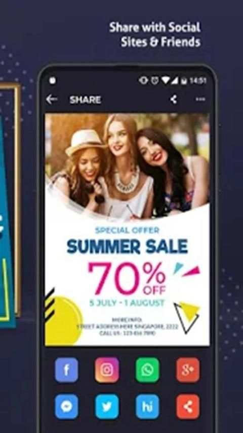 Poster Maker - Flyers, Banner, AD Pages Designer स्क्रीनशॉट 3