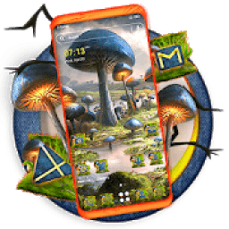 Mushroom Land Launcher Theme आइकन