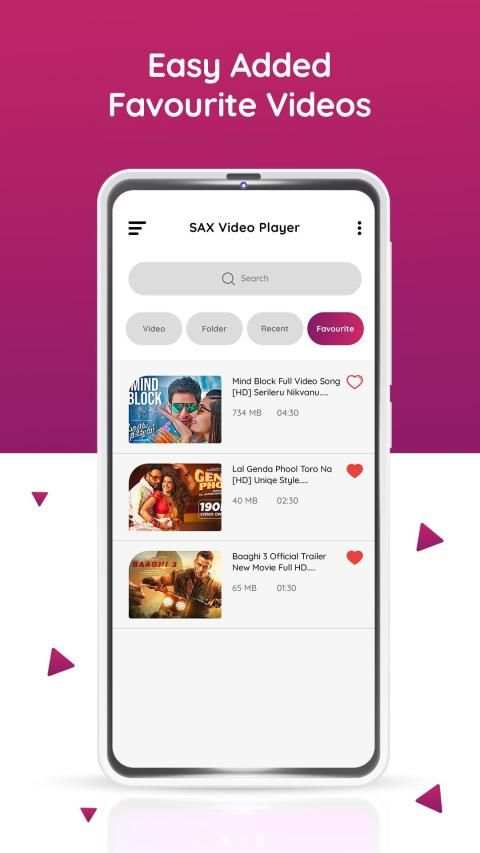 Sax Video Player - All Format HD video player स्क्रीनशॉट 6