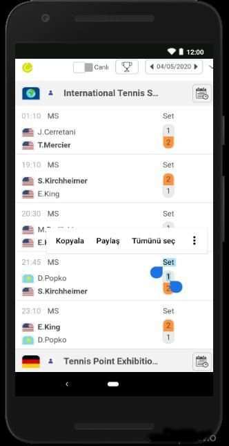 Canlı Skor screenshot 1
