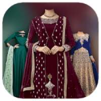 Women Anarkali Suit Photo Editor