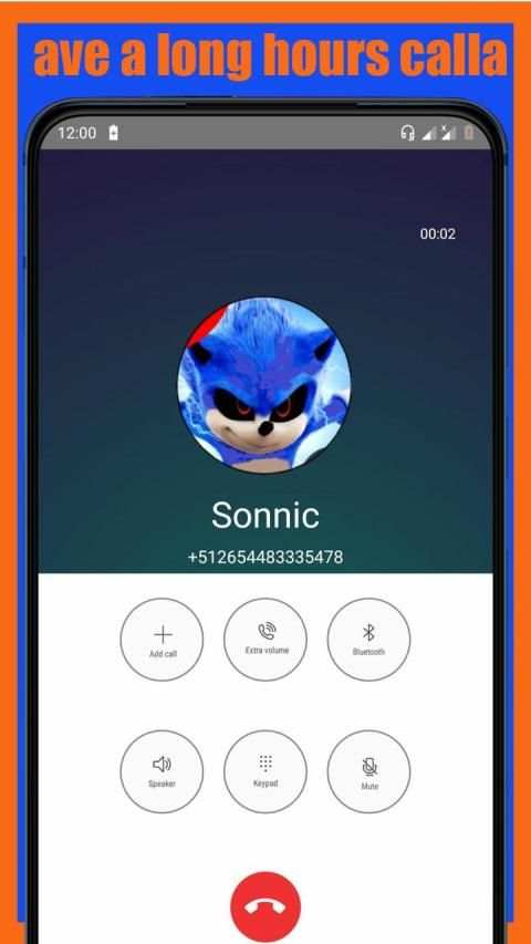 Call from Sonnic * Chat + video call (Simulation) screenshot 1