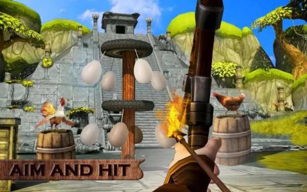 Crazy Chicken Shooting Game : Archery Killing screenshot 1