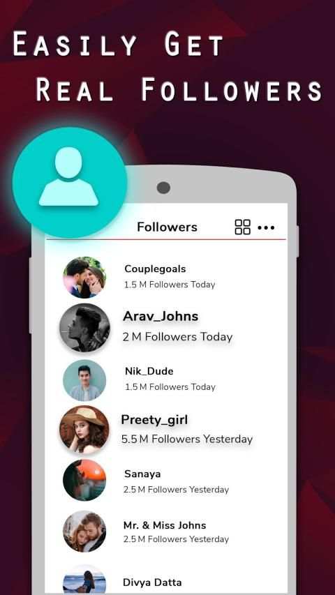 Likes & Followers For TikTok 2020 स्क्रीनशॉट 1