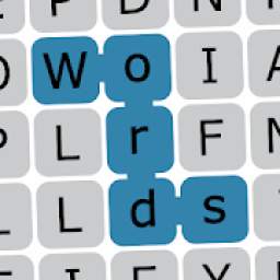 Find words. Endless fill words. Word search puzzle