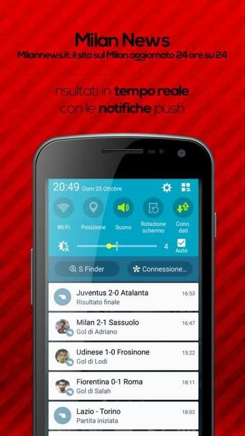 Milan News screenshot 2