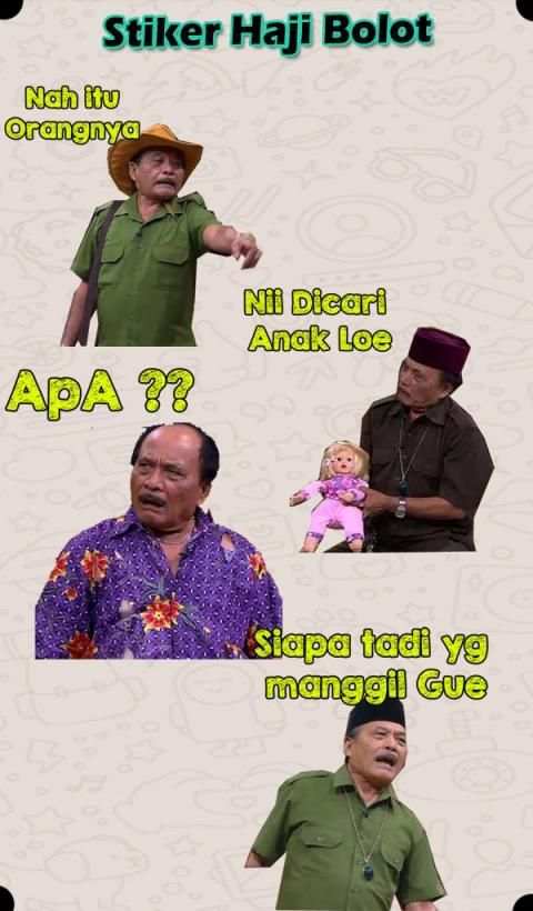 Stiker Haji Bolot - WAStickersApp screenshot 3