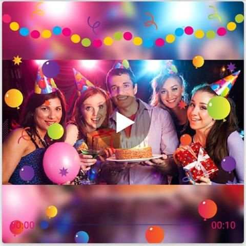 *Video de cumpleaños con musica y fotos स्क्रीनशॉट 9