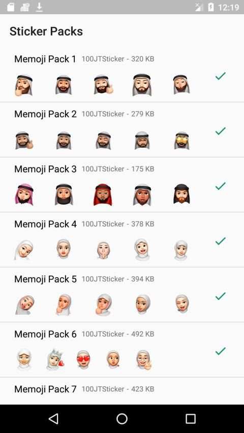 Best Memoji And Emoji WAStickerApps-Hijab Islamic screenshot 5