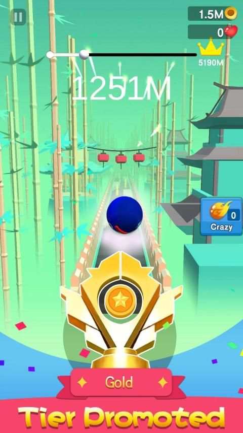 Crazy Ball 3D स्क्रीनशॉट 3