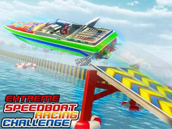 Real Speed Boat Stunts - Impossible Racing Games स्क्रीनशॉट 6