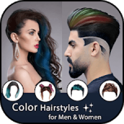 Color Hairstyles For Men &amp; Women : Photo Editor आइकन