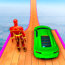 Super Robot Speed Hero Ramp Car Racing Stunts आइकन