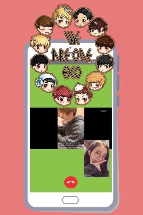 Exo Fake Video Call: Call With Exo Idol kpop Prank screenshot 4