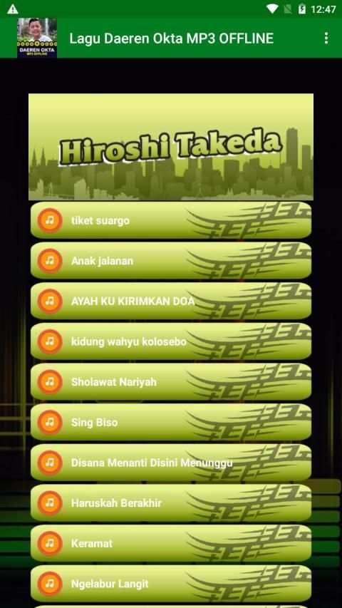 Lagu Daeren Okta MP3 OFFLINE screenshot 5