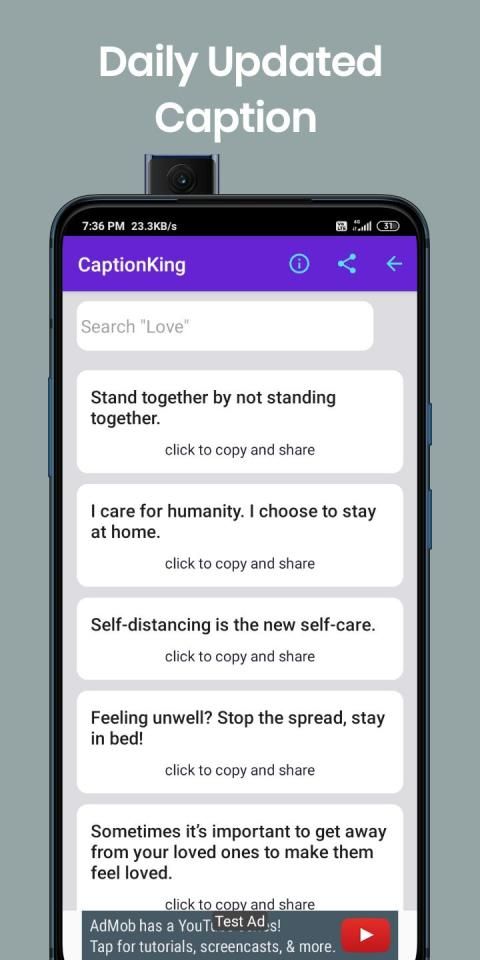 Captions, Hashtags, Comments & Wishes- CaptionKing screenshot 2