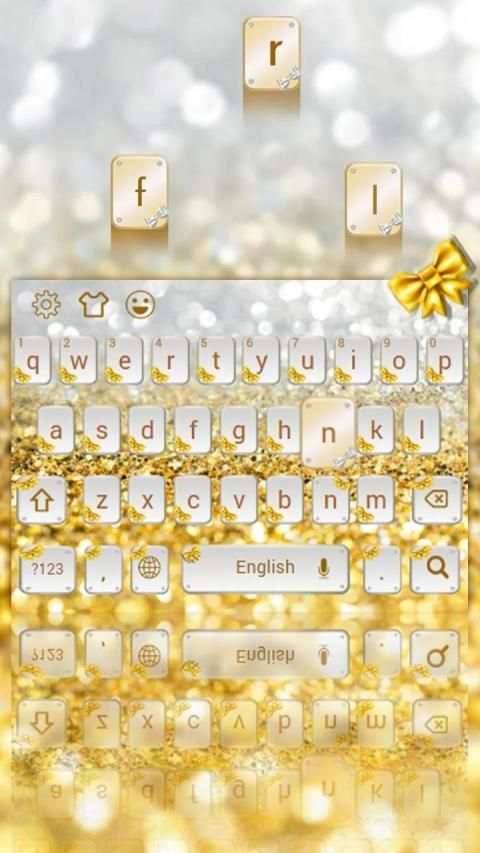 Gold diamond keyboard स्क्रीनशॉट 3