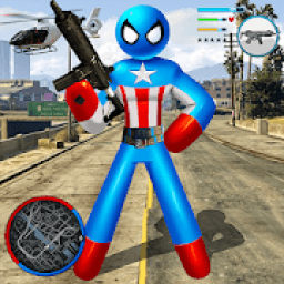 Capitaine Spider American Stickman Rope Hero Mafia आइकन