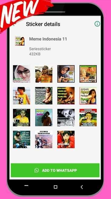Stiker Meme Indonesia Lucu WaStickersApps screenshot 2